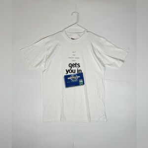 TRY Universal Studios Credit Card Promo T-Shirt Sz Large Y2K Vintage Theme Park